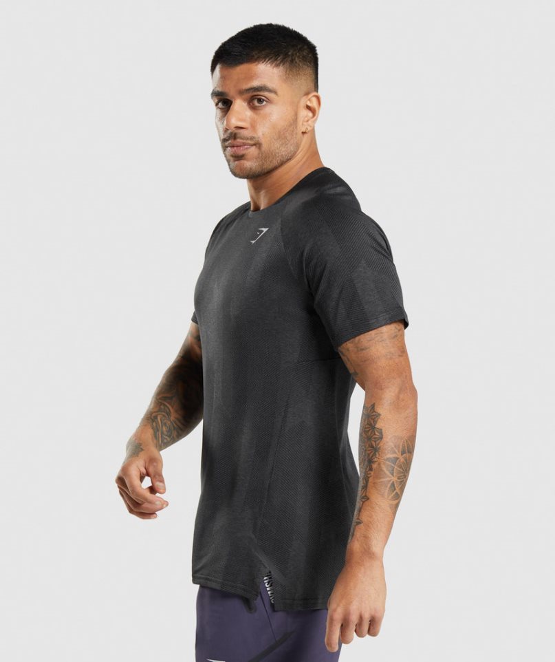 Men's Gymshark Apex T-Shirts Black | CA N50D7A